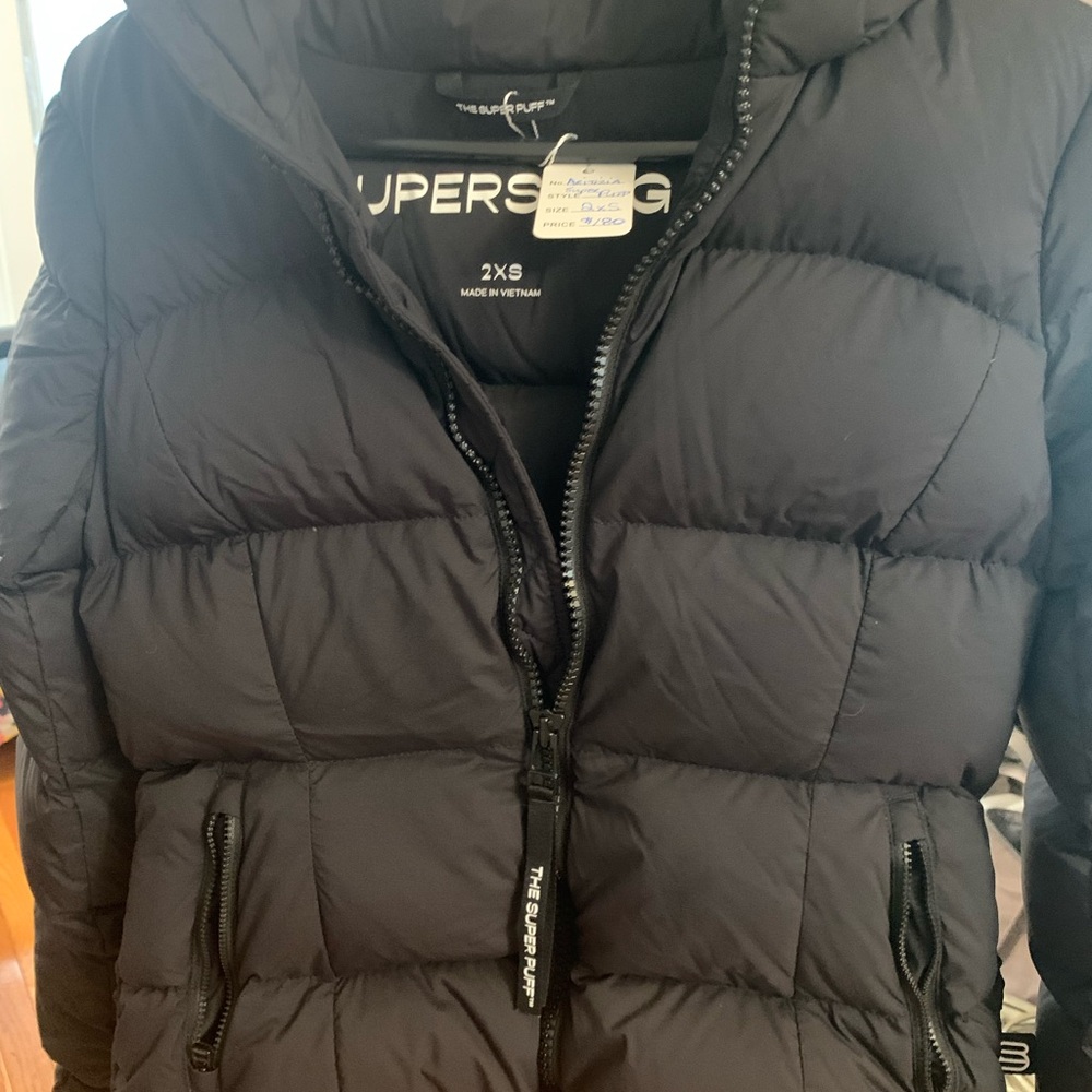 Super Puff Midnight Black Quilted Jacket